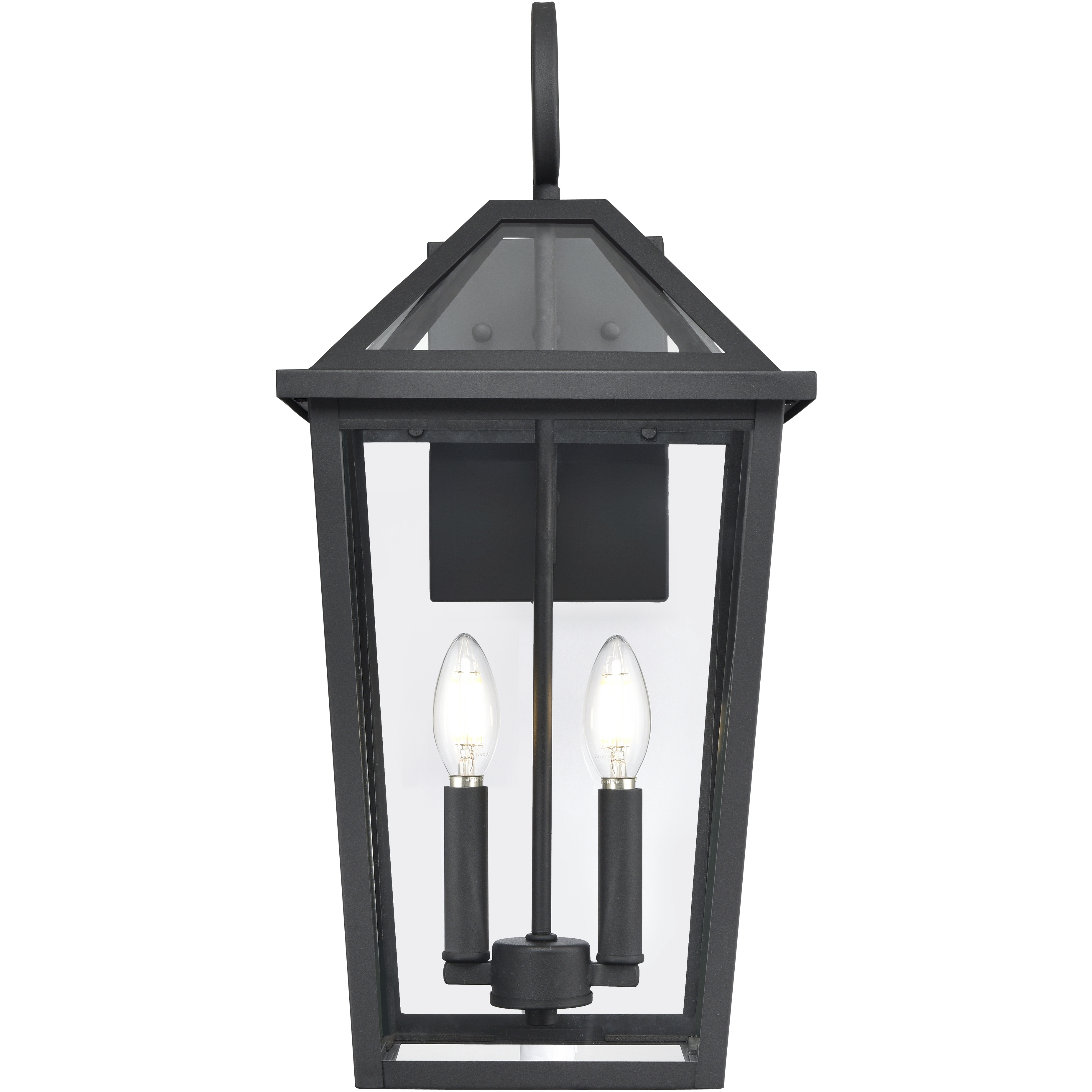Eston 2 Light 21.38 inch Textured Black Outdoor Wall Sconce